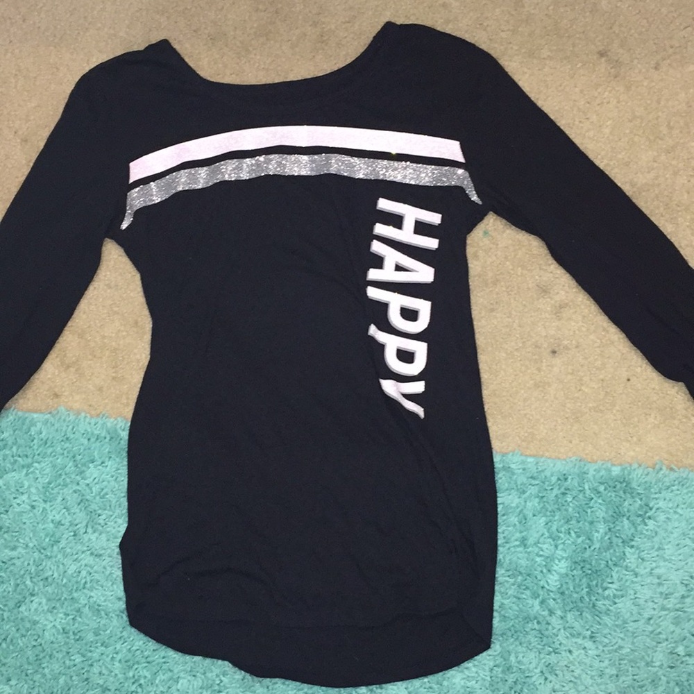 Black long sleeve justice shirt